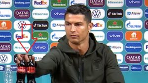 Ronaldo’dan Euro 2020 içecek sponsoruna 4 milyar dolarlık darbe!