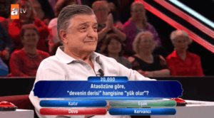Atasözüne göre,”devenin derisi” hangisine “yük olur”?